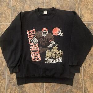 Cleveland Browns Defense Black Crewneck Sweatshirt Nfl